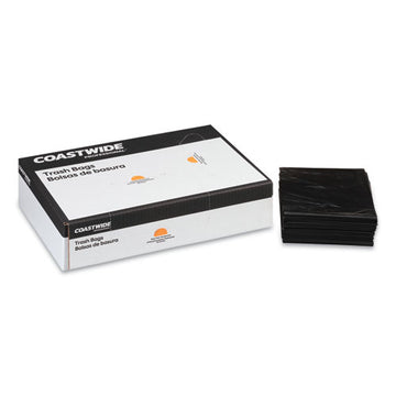 Coastwide Professional™ Reprocessed Resin Can Liners, 45 Gal, 1.8 Mil, 40" X 46", Black, 100-carton freeshipping - TVN Wholesale